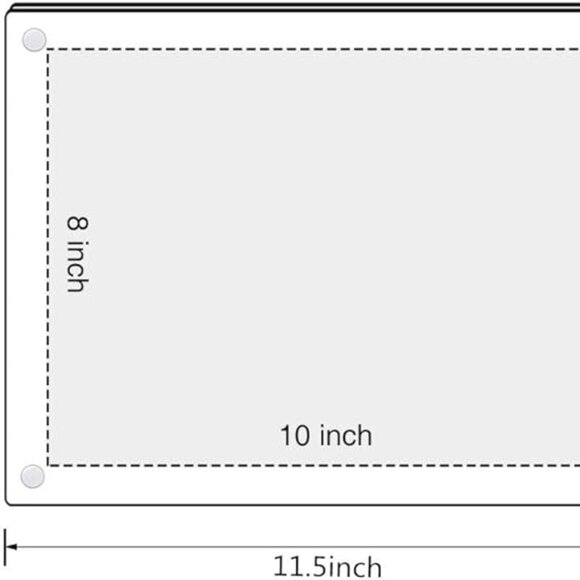 8x10 Wall Mount Acrylic Picture Frame Double Panel Floating Frameless NEW B - Picture 9 of 9